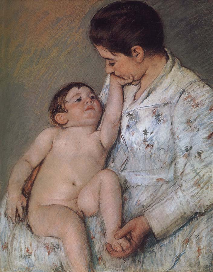 Mary Cassatt Baby-s touching